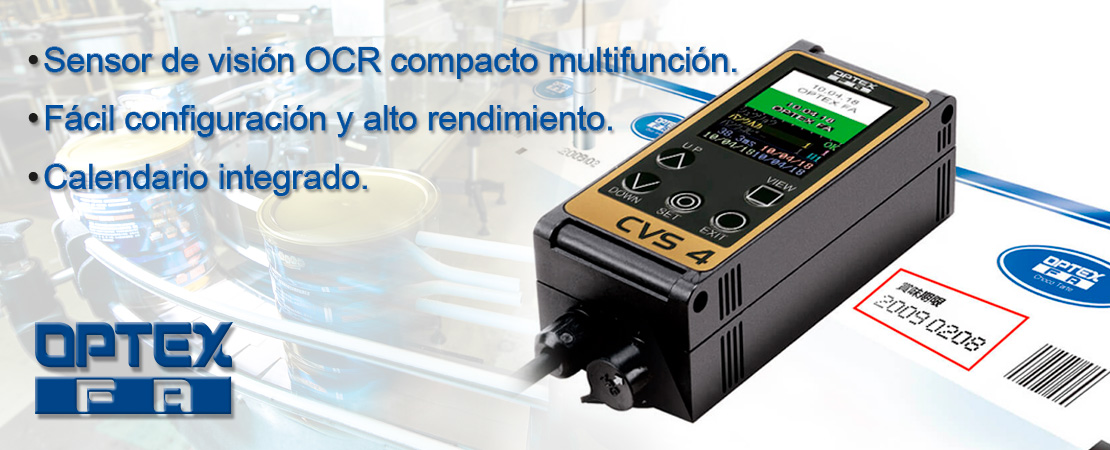 Sensores para inspección y control de carácteres Optex Fa FA - Serie CVS4