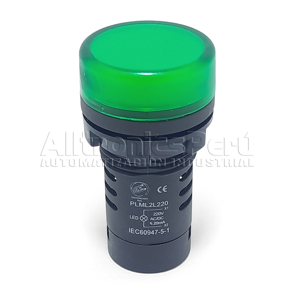 Modelo PLML2L220 - Lámpara Luz LED piloto Verde