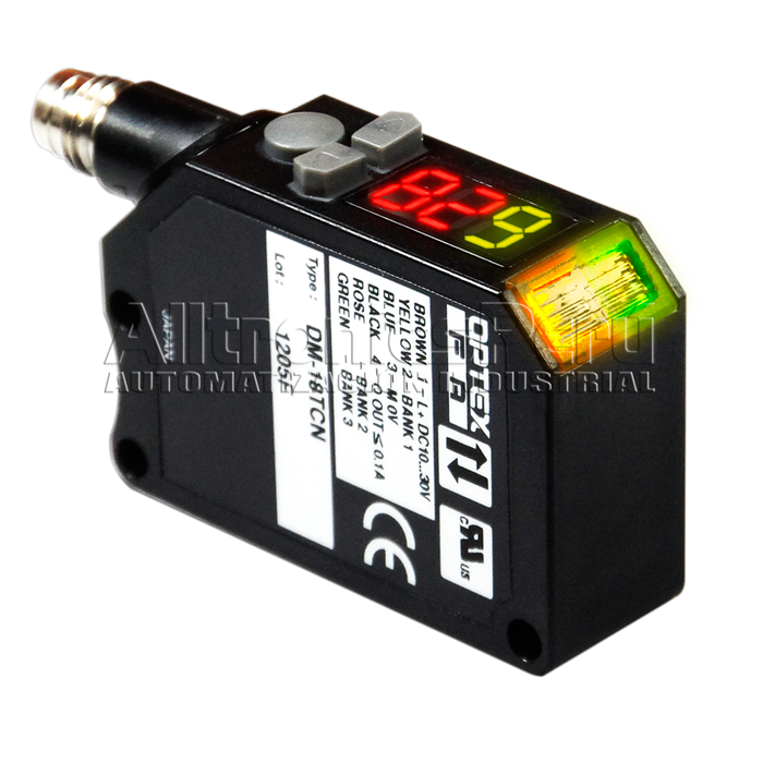 Serie DM-18T - Sensor de detección digital de color/marca