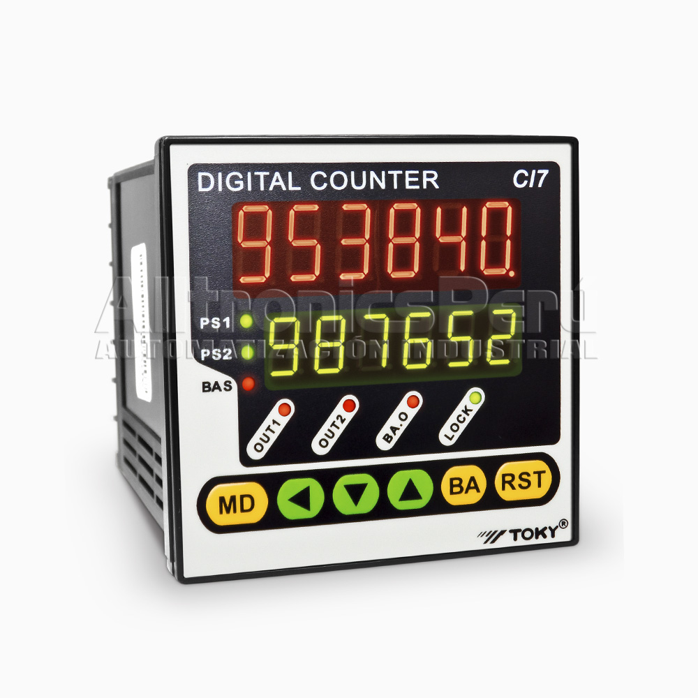 Serie CI - Modelo CI7 Contador digital multifunción / Temporizador
